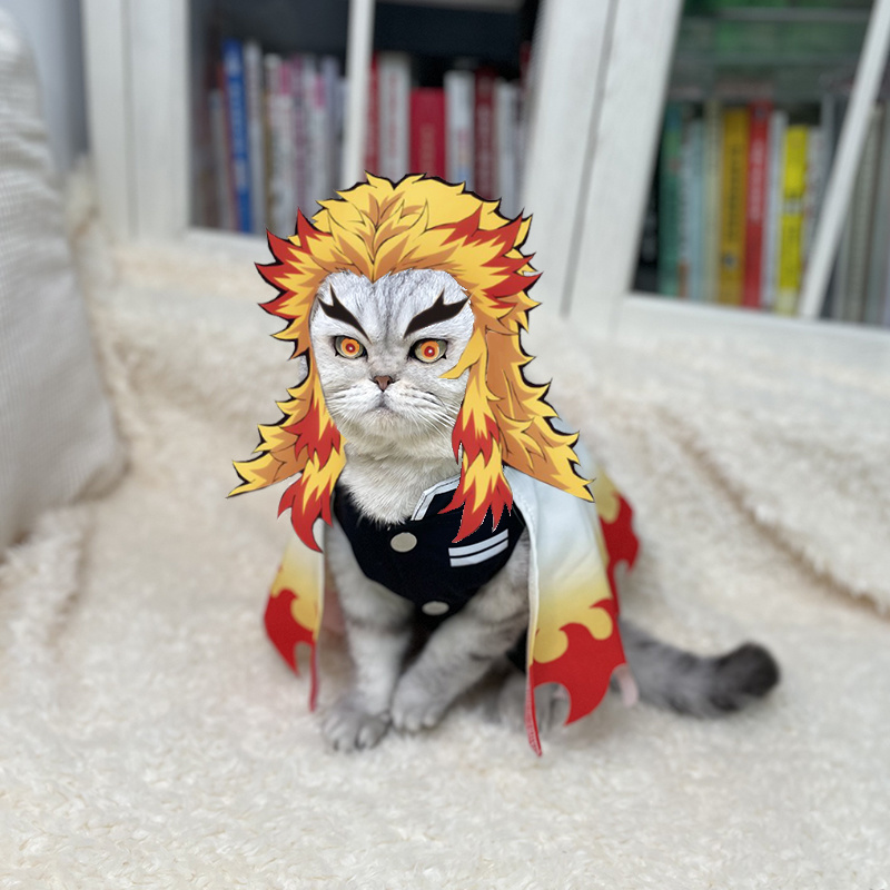 Demon Slayer Pet Cosplay Rengo - Cosplay Flame Prop ulasan dan harga