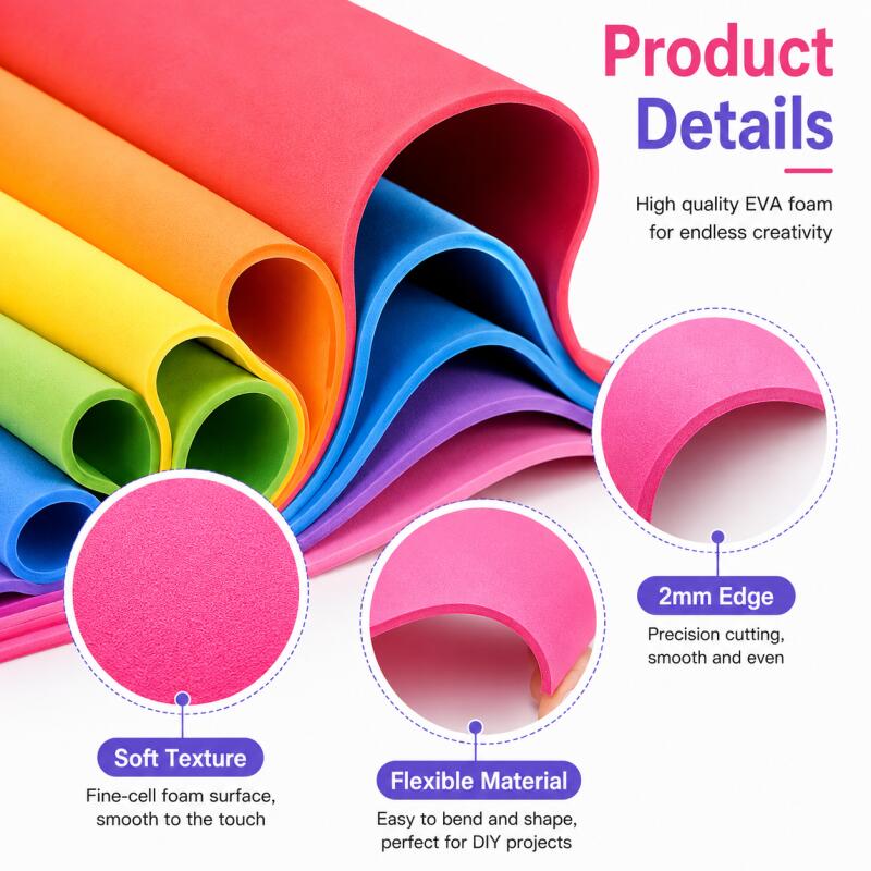 2pcs EVA Foam Sheets, Colorful - Cosplay Props Eva Foam ulasan dan harga