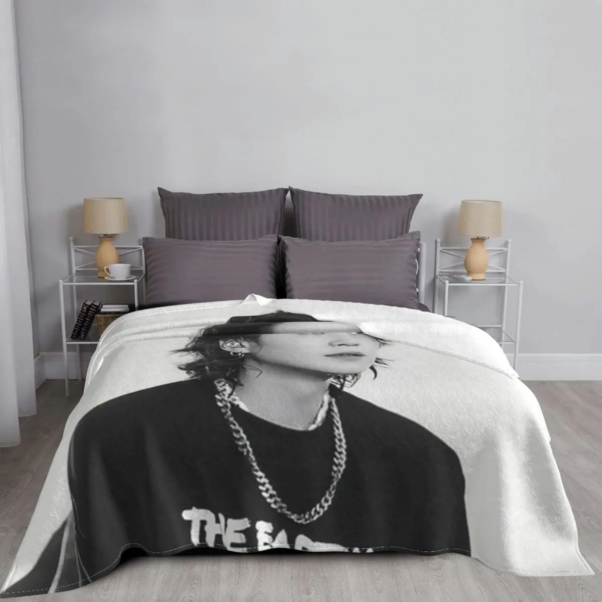 Yoongi concert Throw Blanket D - Flamethrower Cosplay Prop ulasan dan harga